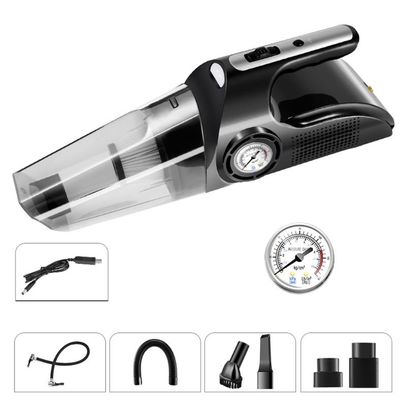 

4 in 1 Car Tire Inflator Vacuum cleaner Digital Screen Air Compressor Pump