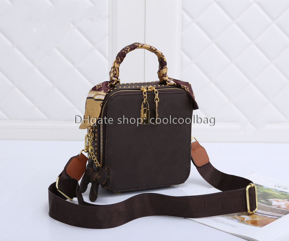 

Designer Women channel bag Handle Luxury Brand Shoulder Bags HandBags Tote Real Plaid Purses mini bag HandBag, Black flower
