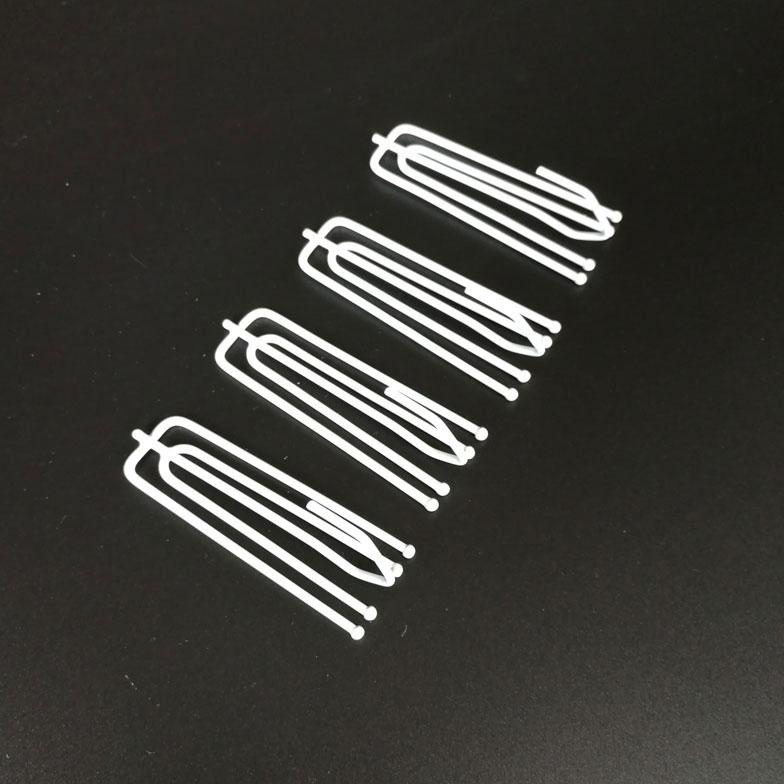 

BHD Curtain Accessories Window Curtain 4-Prong Hooks for Top of Curtains, White