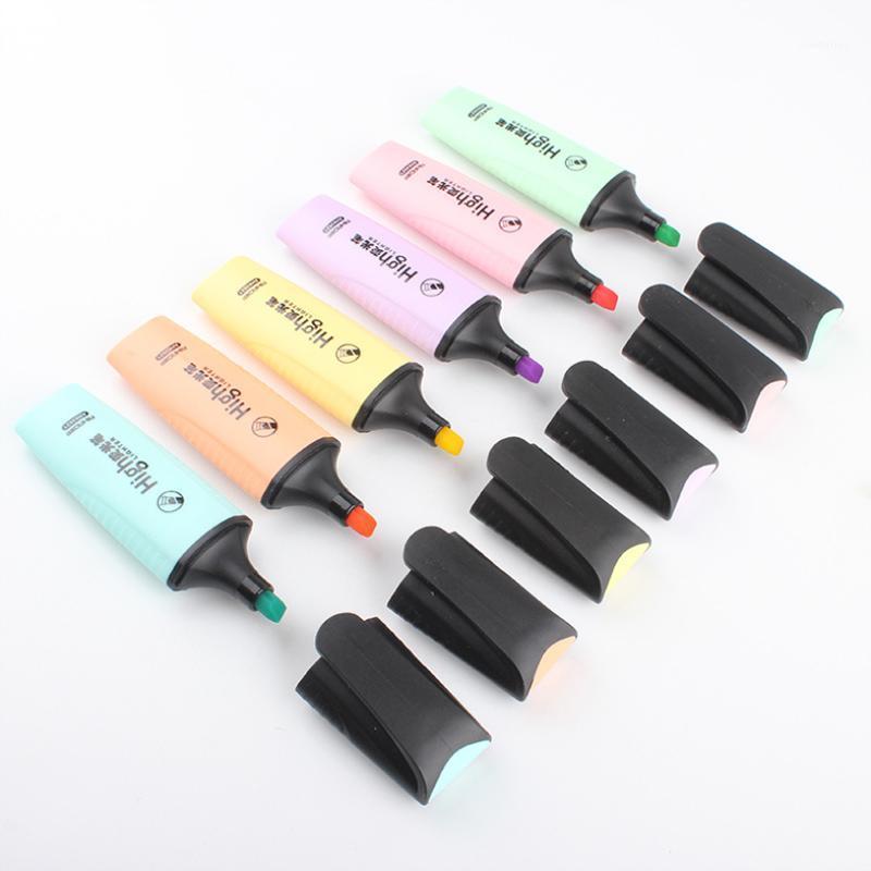 

Highlighters Markers Macaroon Color Mini Colorful Pastel 6 Colors Single Text Focus Marker Pens For Office School Supplies1