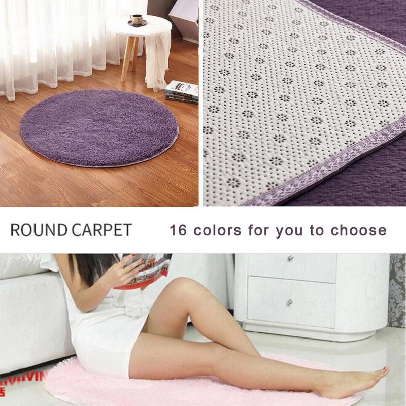 

RULDGEE Fluffy Round Rug for Living Room Faux Fur Carpet Kids Bedroom Plush Rugs Shaggy Computer Chair Upholstery Area Rug mats, Coffee