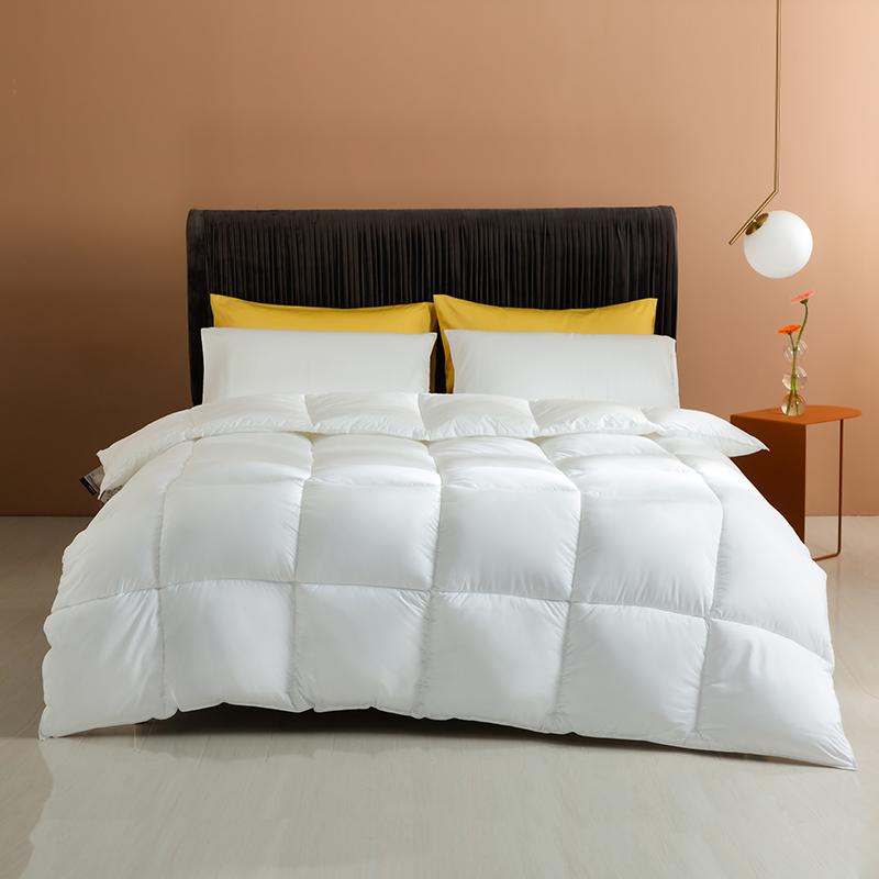 

White Winter comforter king Full Duck down polyester quilt down-proof fabric queen duvet blanket 200*230cm bedding home textile