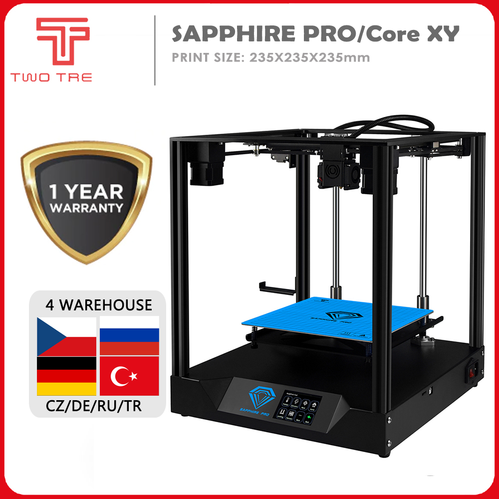 

Two Trees 3D Core XY Sapphire Pro Printer BMG Extruder Core xy Guide DIY with MKS Robin Nano 3.5 Inch Touch Screen TMC2208