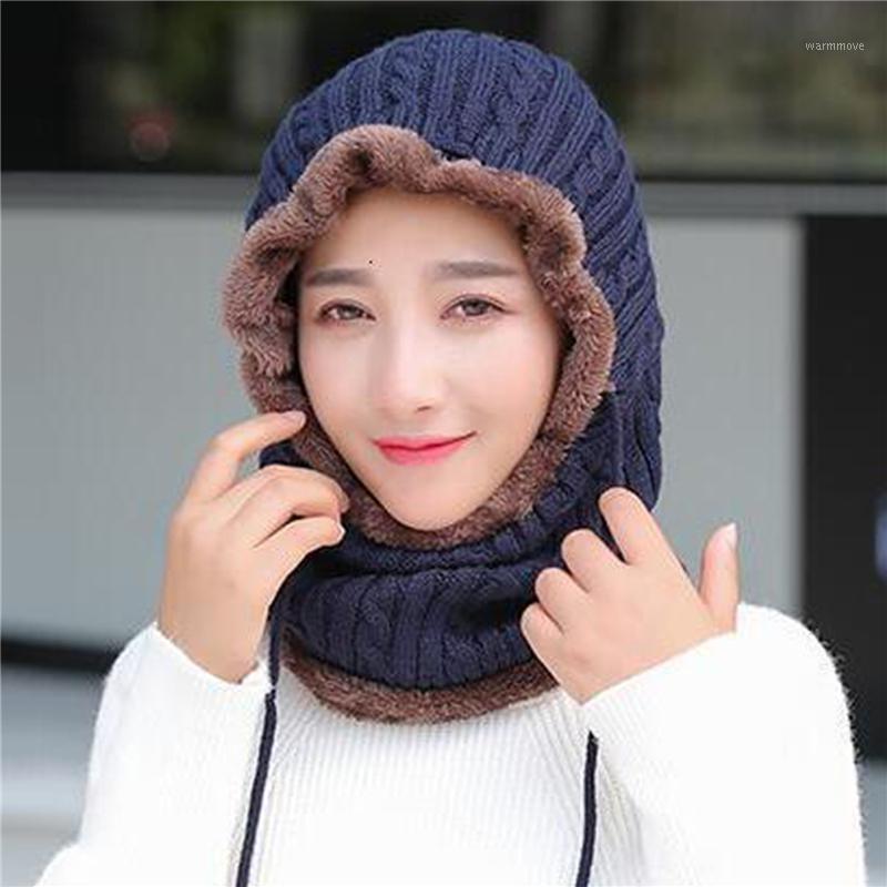

Winter Fur Knitted Scarf Hat Set Unisex Warm Comfortable Scarf Hat Set High Quality Simple Clothing Accessories1