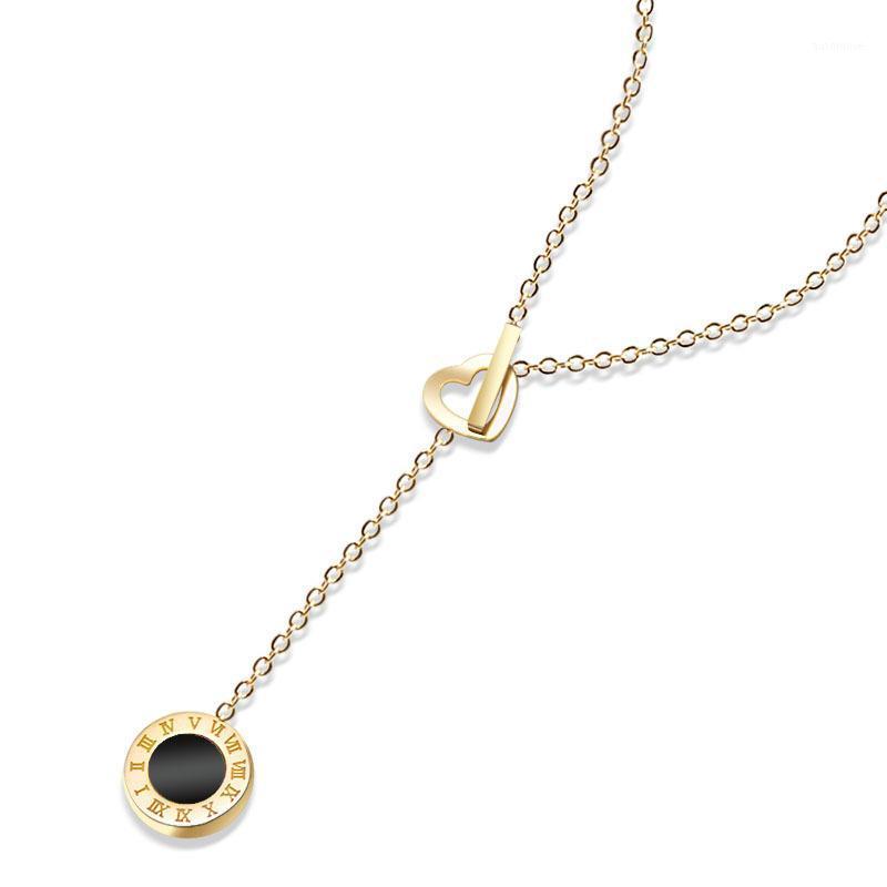 

Vintage White Black Color Shell Chokers Adjustable Size Fashion Stainless Steel Chain Necklaces For Women Wholesale Jewelry Gift1