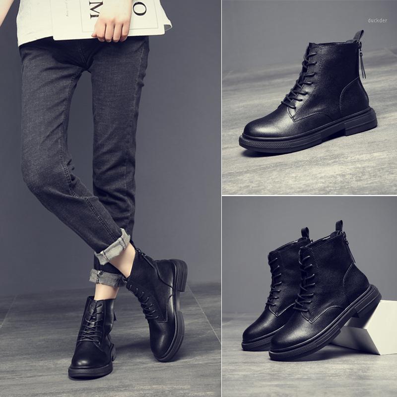 

Women Boots Platform Shoes Fashion Casual Black Booties Woman Comfort Waterproof Shoe Zapatos De Mujer Tacon Medio FD-551