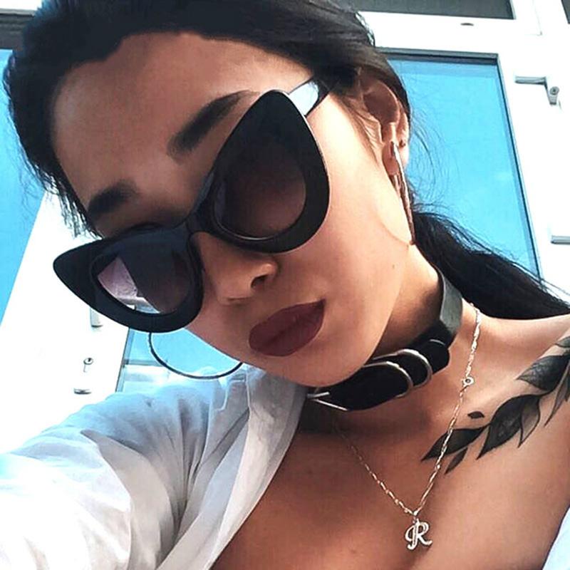 

Black Retro Oversized Cat Eye Sunglasses Women Luxury Vintage Sun Galsses Ladies Female Cute Sexy Big Frame Eyewear Goggles