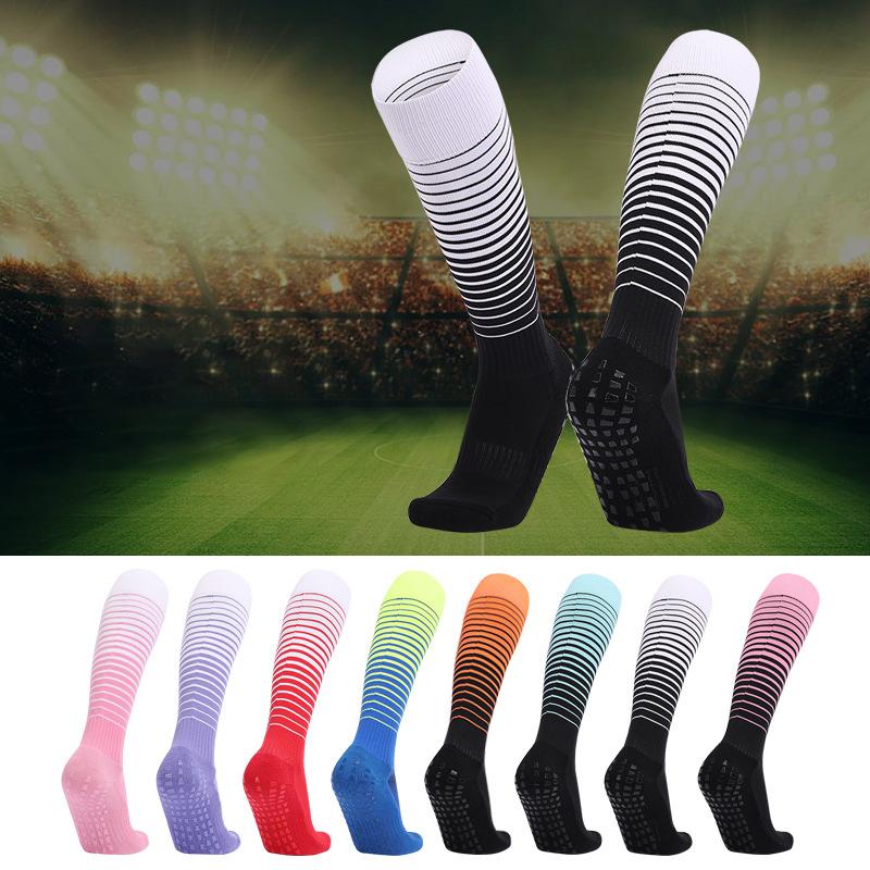 

Long Tube Over the Knee Socks Thick Non-slip Breathable Stockings Comfortable Wear-resistant Sports Socks, White purple
