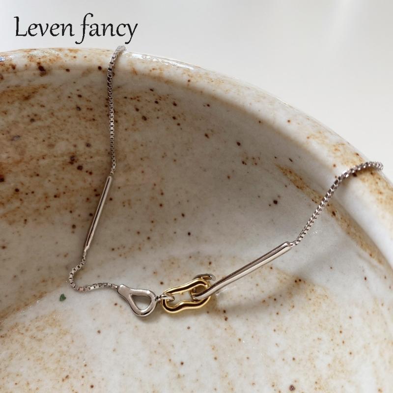 

Geometric Hook Clasp Necklace S925 Simple Box Chain Choker Necklace In 925 Sterling Silver Jewelry Girls Prom Birthday Gifts