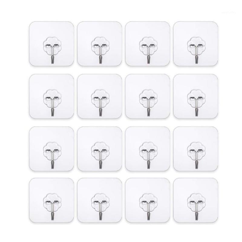 

40Pcs/set Powerful Traceless Hook Magic Transparent Strong Sticky Hook Seamless Wall Kitchen Wall Door Hanger1