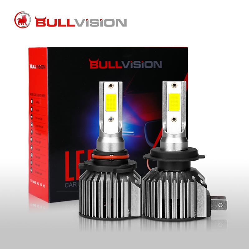 

BULLVISION H7 LED Car Headlight Bulb 6000K 8000K Wireless Turbo Headlamps 12000LM H4 3 4 9005 9006 H11 H8 H9 Plug&Play Lamps