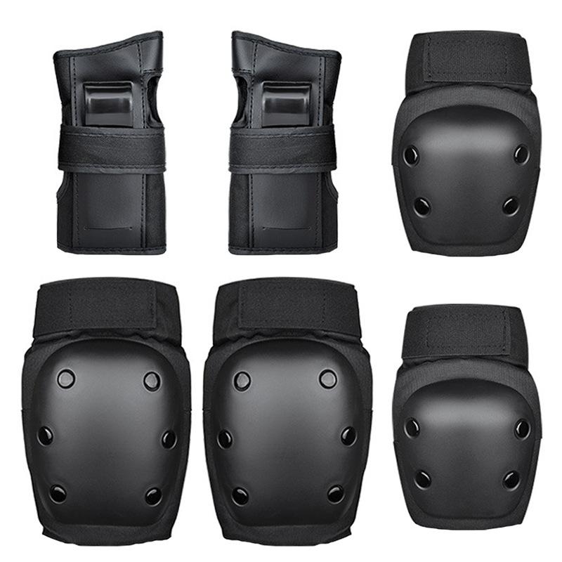 

Send protective gear to praise 6pcs/set Skateboard Skating Pads Knee Elbow Pads Wrist Guards Outdoor Sport Safety Protector, Hc-620