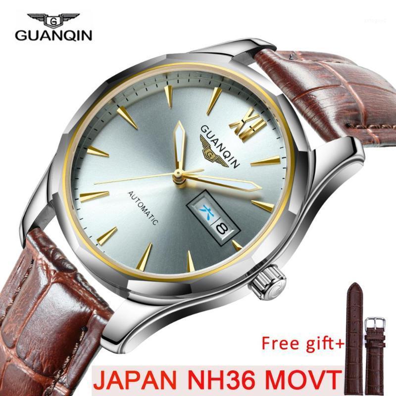 

Wristwatches GUANQIN Mechanical Watch Men Japan NH36 Movement Automatic Watches Top Waterproof Sapphire Relogio Masculino1, Nh36-a