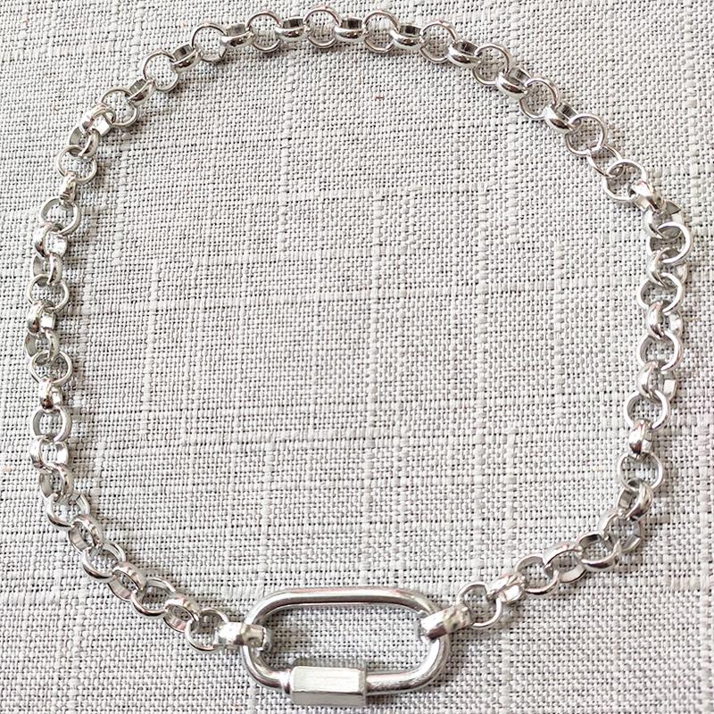 

2020 hip hop chain men necklace simple harajuku metal clothing accessory for women short punk jewelry best friends gift collane