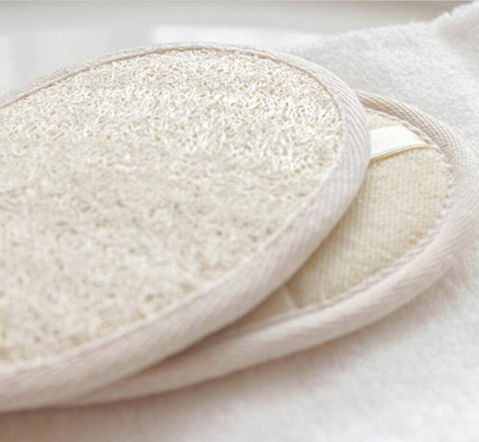 

11*16cm natural loofah pad loofah scrubber remove the dead skin loofah pad sponge for home or hotal pop