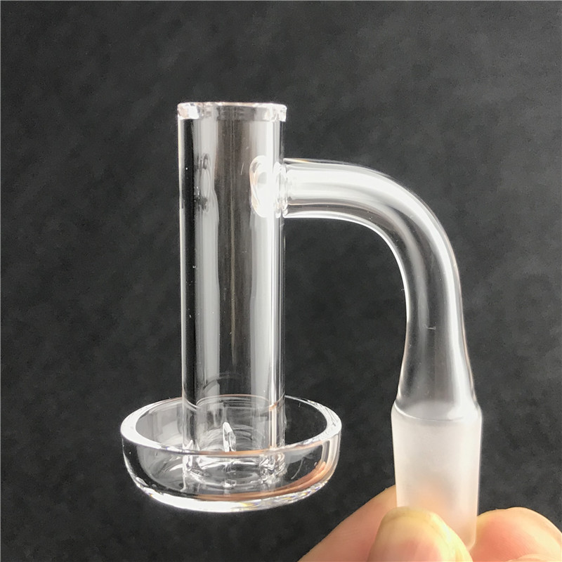 

Newest 14mm Mini Quartz Terp Slurper with 30mm Bottom 10mm 14mm Joint Thick Beveled Flat Top Domeless Quartz Nails for Water Bongs