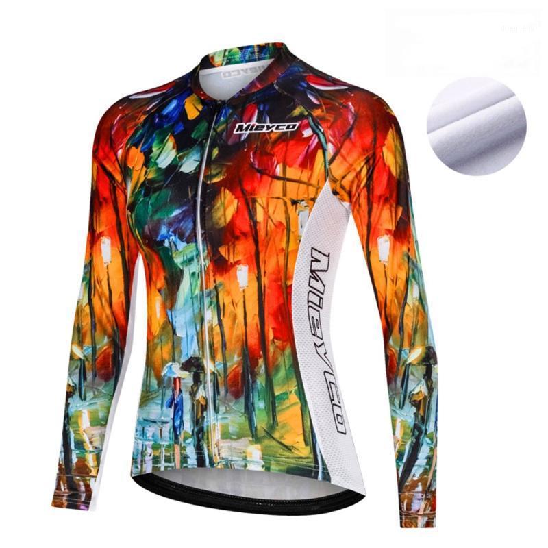 

Winter Thermal Fleece Cycling Jersey Long Sleeve mtb Shirt Mountain Bike Jersey Motocross Bicycle clothes1