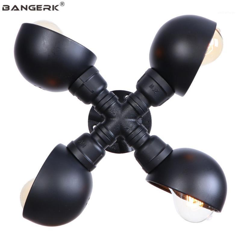 

Industrial Vintage Water Pipe LED Wall Light Black Iron E27 Edison Sconce Wall Lights Loft Decor Lamp Lighting Luminaire1