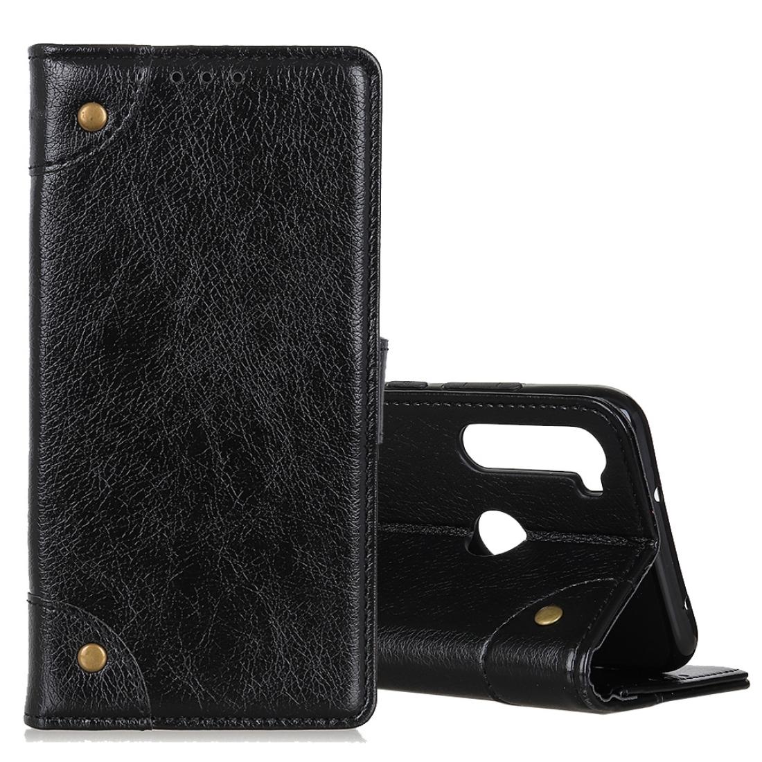 

For Xiaomi Redmi Note 8T Copper Buckle Nappa Texture Horizontal Flip Leather Case with Holder Card Slots Wallet