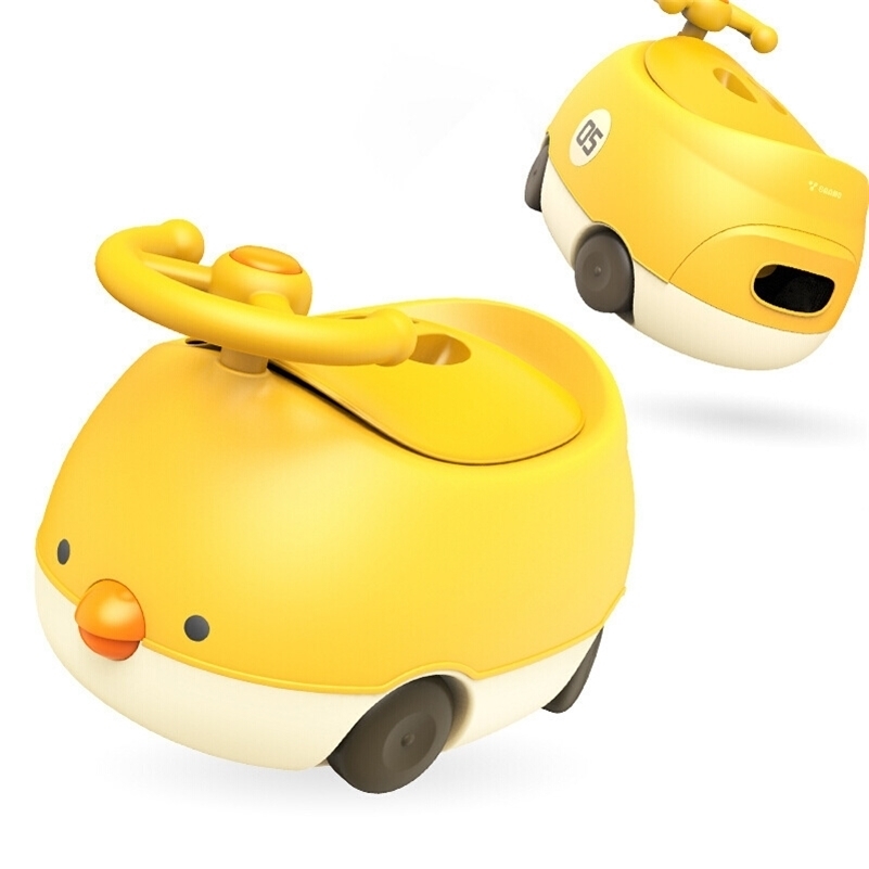 

Infant Shining Children Toilet Baby Potty Seat Chair Closestool Potty Kid Toilet Cartoon 1-6Y Trainer Covered Urinal Boy Girl 201117, Pink