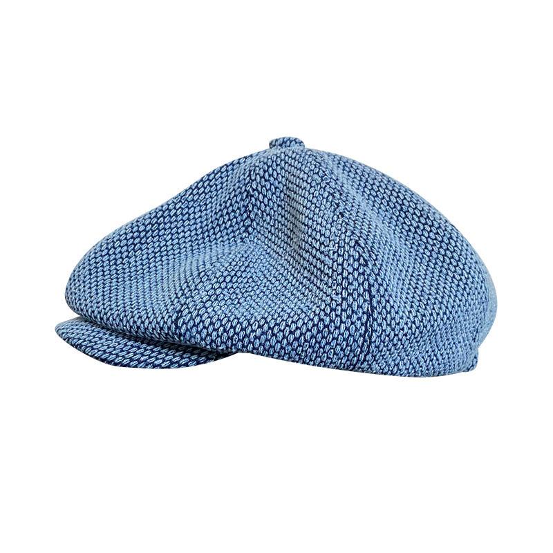 

Berets 2021 Women Denim Blue Octagonal Cap Men Sboy Hat Ladies Casual Beret Painter BLM306