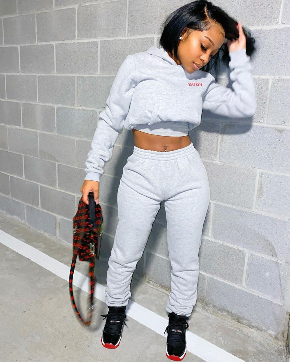 

Women 2 Piece Outfits Long Sleeve Off Shoulder Crop Top Pants Set Casual Jumpsuit Autumn long Sleeve Pure legging, Black