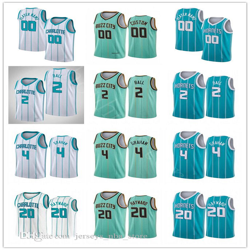 

2020 2021 Wholesale Draft Pick Men LaMelo Ball Gordon Hayward Devonte Graham 2020/21 City Swingman Basketball Jersey Green Buzz New Uniform, Color1