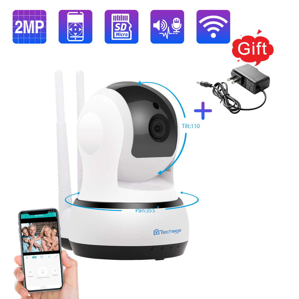 

720P Wireless IP Camera Home Security CCTV Video Surveillance Wifi PT Camera Baby Monitor Night Vision Two-Way Audio P2P