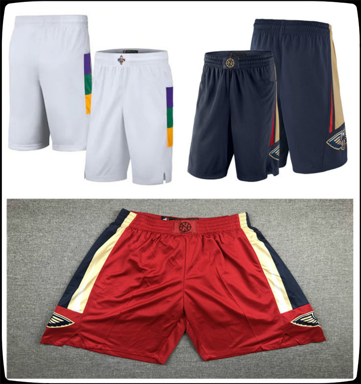 

New Orleans Pelicans MEN Statement basketball Icon Shorts city pants S-2XL, Black