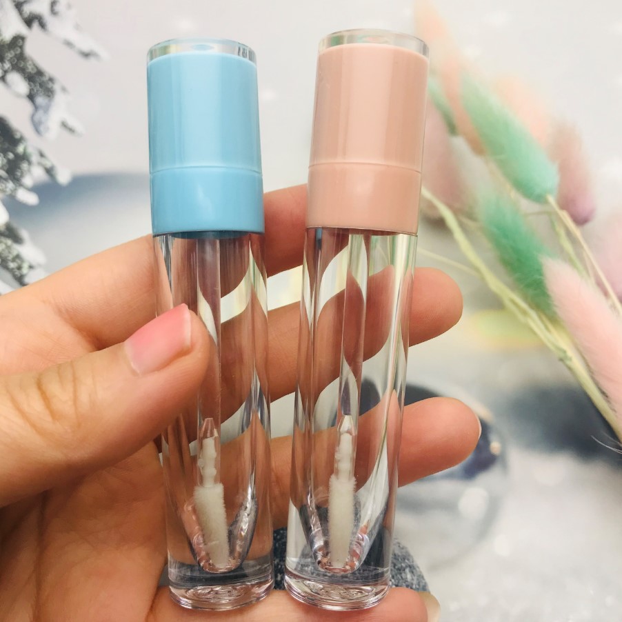 2021 7ML Empty Lip Gloss Container With Wand,Clear Lipgloss Light Blues