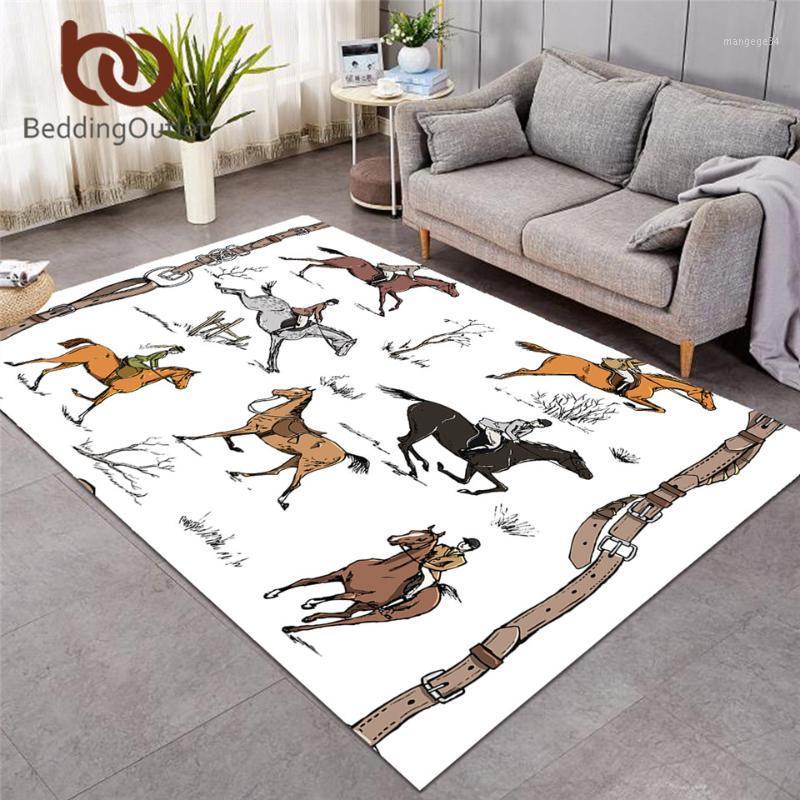 

BeddingOutlet Equestrian Large Carpets for Living Room England Tradition Horse Riding Floor Mat Animal Sports Area Rug 152x244cm1