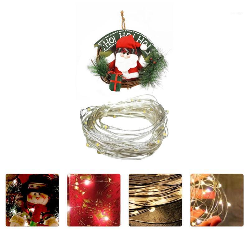 

2Pcs Creative Christmas Party Wreath Garland for Shop Home Weeding1