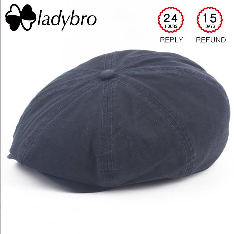 

Ladybro Men Beret Cap Do Old Octagonal Cap Male Newsboy Beret Hats Autumn And Winter Hat For Men Grey Black Hat Casual Bone, 0050