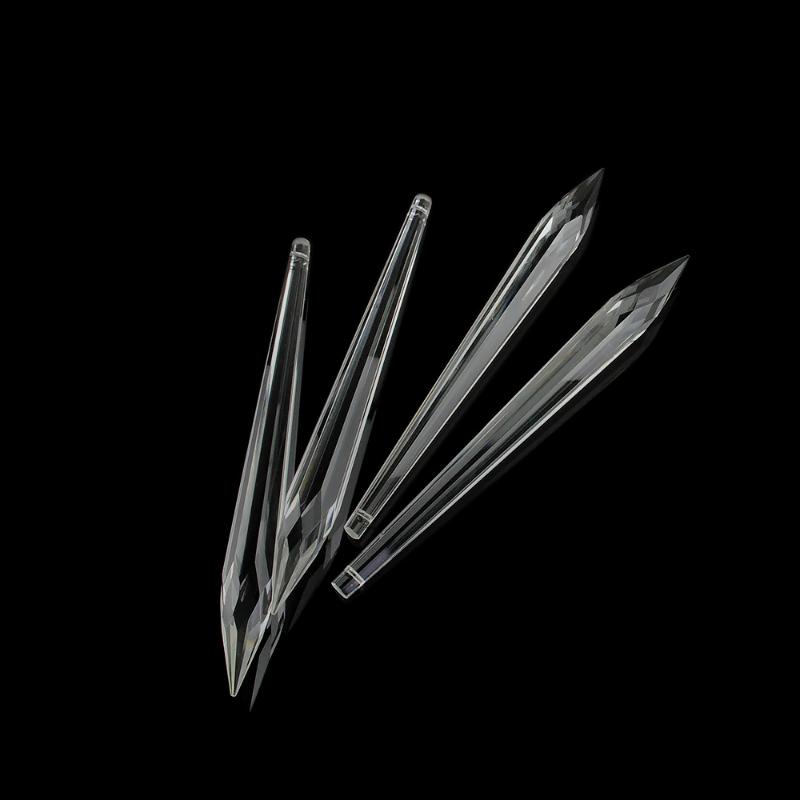 

6pcs 200mm Crystal Icicle Drops Hanging Pendants For ChandelierAccessories