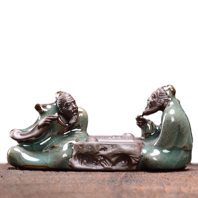 

Mini Ceramic Ornaments Monk Buddha Statues Monk Micro Landscape Home Decoration Figurines Ceremony Handcrafts Gift