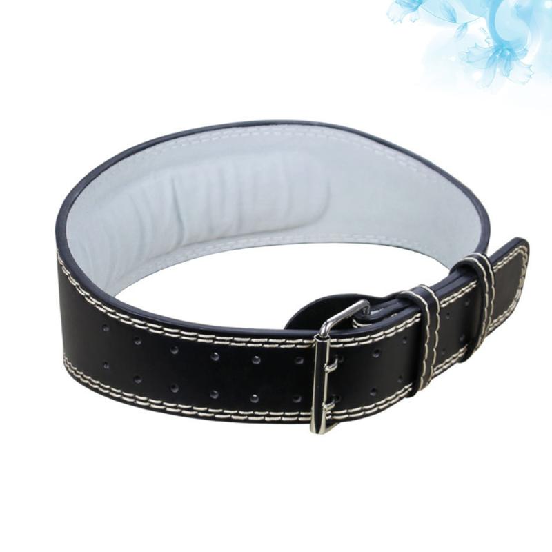 

105cm Cowhide Squat Belt Weight Lifting Power Training Belt Back Support Gym Bodybuilding for Men (Black