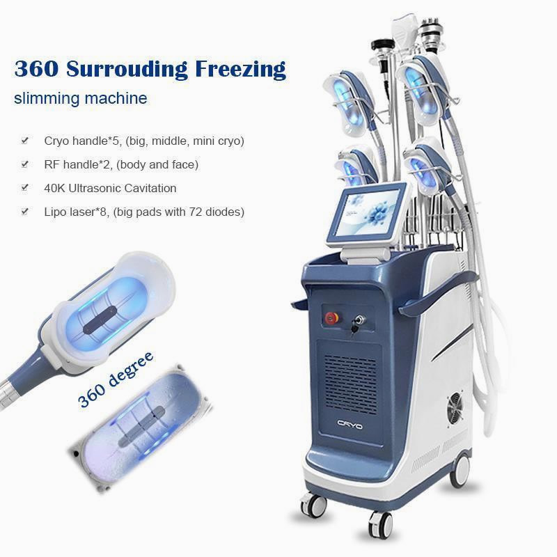 

2020 Hot Selling Cryoskin Fat Freeze Cryotherapy 360 Degree Freezing Ultrasonic Cavitation Lllt Lipo Cryo At Home Salon Machine