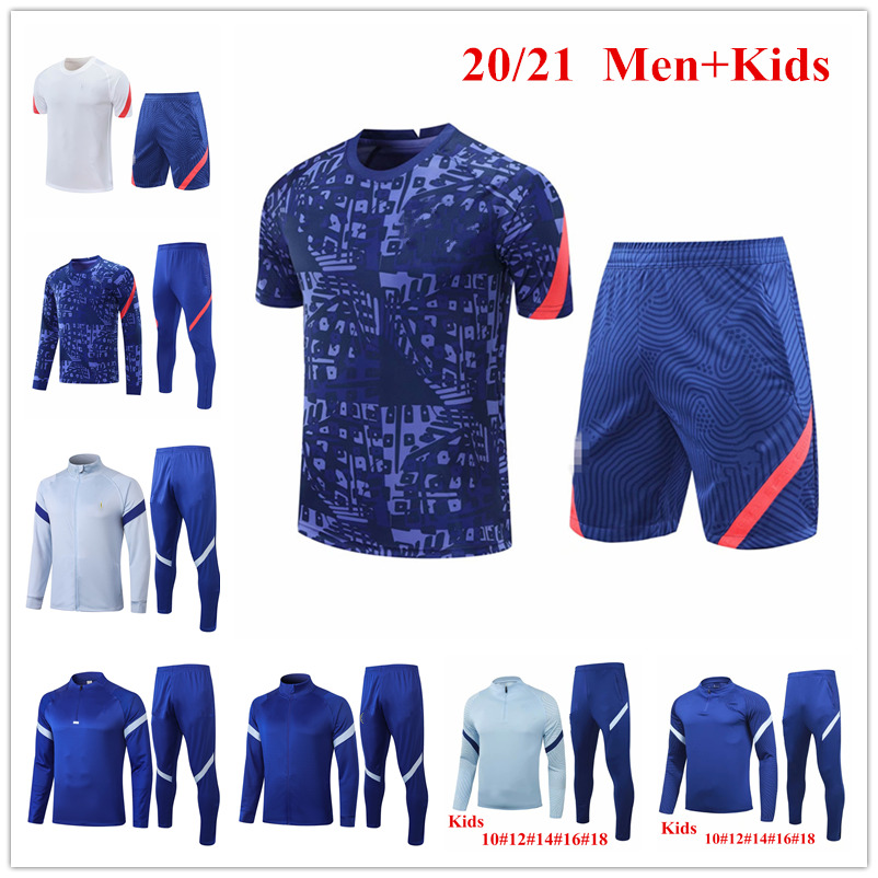 

Men+Kids Tracksuit PULISIC 2021 ZIYECH Polo Shirts 20 21 WERNER Football Jacket ABRAHAM Sport Training Suits MOUNT HAVERTZ Blue Short Pants, Adult 31