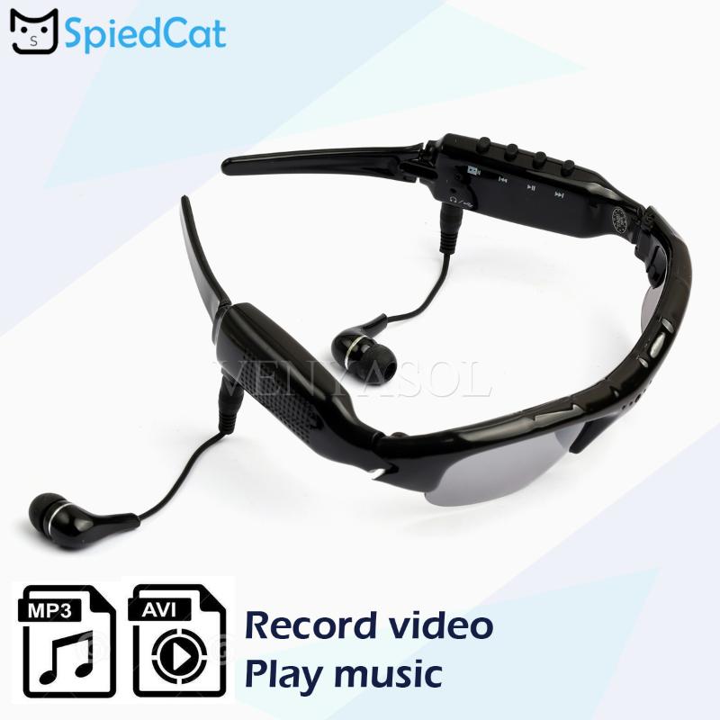 

Smart Glasses Music Video Recorder DVR DV MP3 1080P Bluetooth connection phone Sunglasses Camera Support TF card For Outdoor