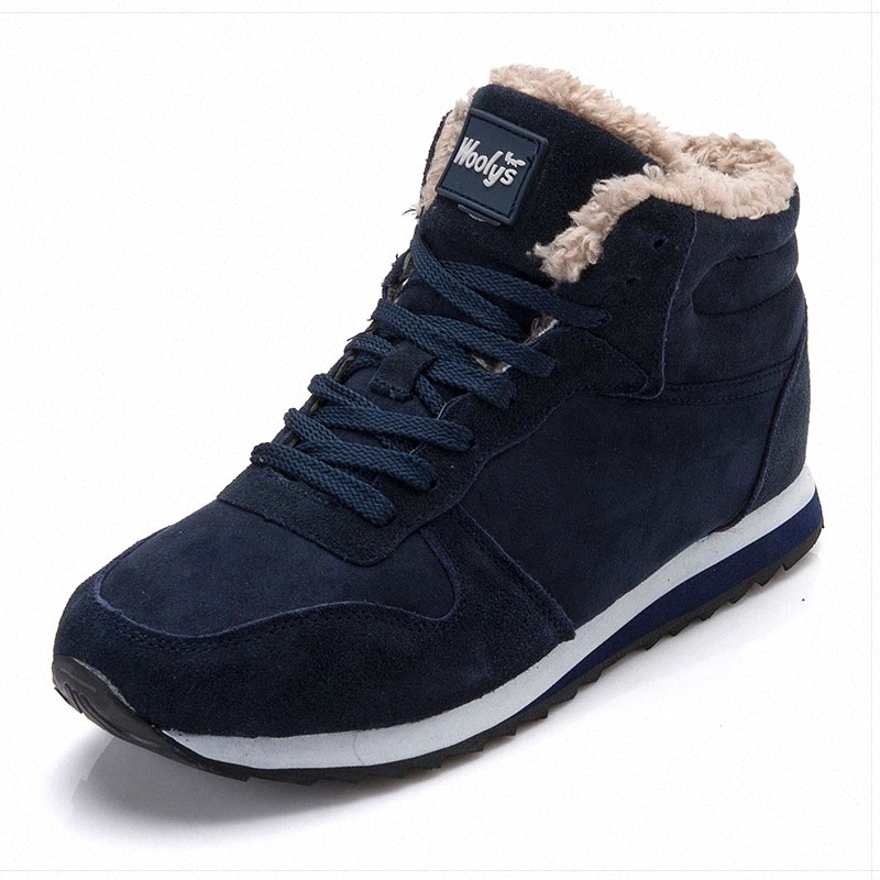 

Men Casual Shoes Fashion Winter Shoes Men Keep Warm Leather Shoes Plush Unisex Couple Winter Footwear Men Winter Sneakers #bH5j