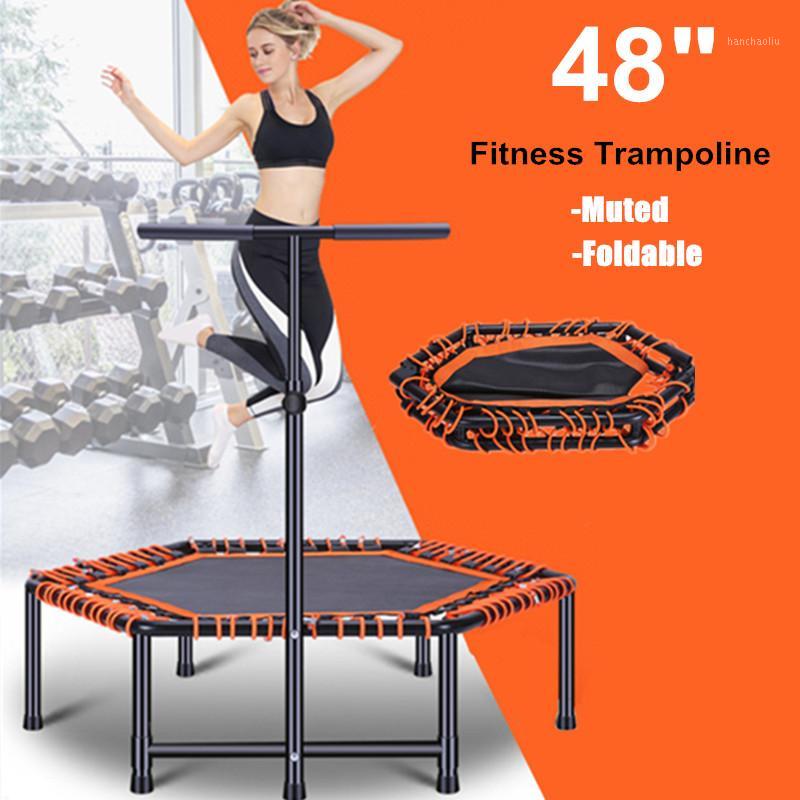 

48" Foldable Exercise Fitness Trampoline Rebounder For Adults Kids Home Indoor Gym Cardio Jump Workout Stability Training Tool1