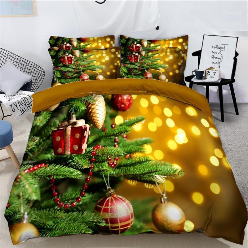 

Luxury Bedding sets Christmas Bedroom Textile Duvet Cover set Red Festive New Year Bed Comforter sets 3pcs Bed set Bedding Cover1, Bps-168