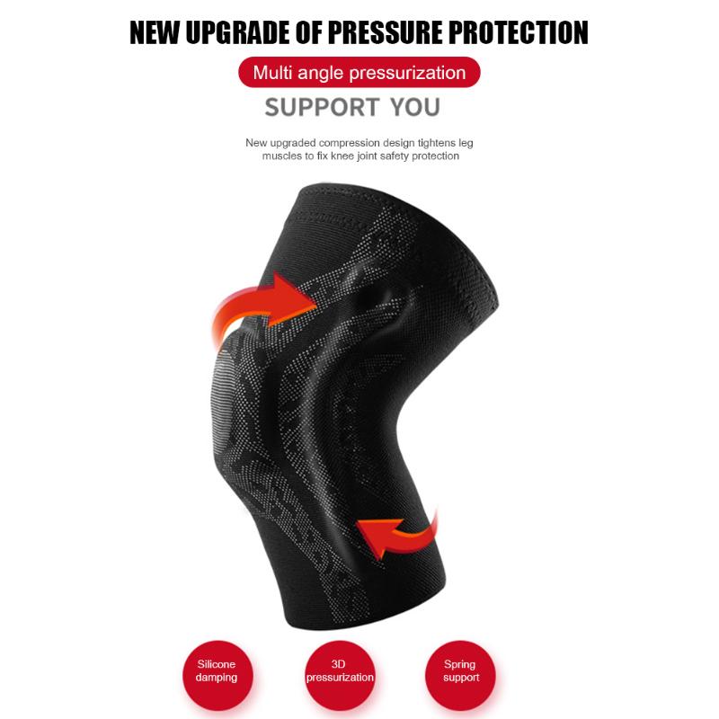 

Patella Protectors Sports Safety Kneepads Knee Protector Brace Basketball Running Sports Compression Knee Support Sleeve, As pic