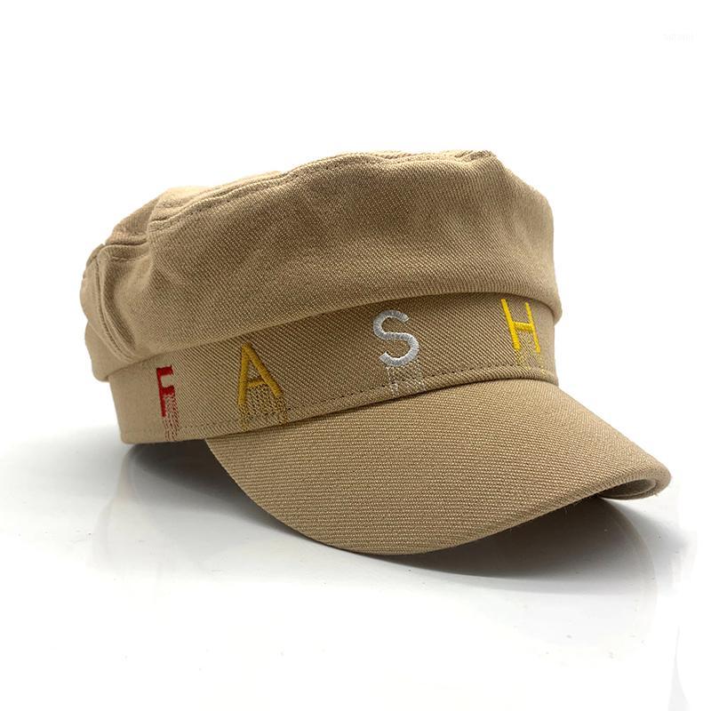 

Fashion women's Black Hat Cap Women Casual Streetwear rope flat cap Elegant solid Autumn winter Warm Beret Hat Female1, White