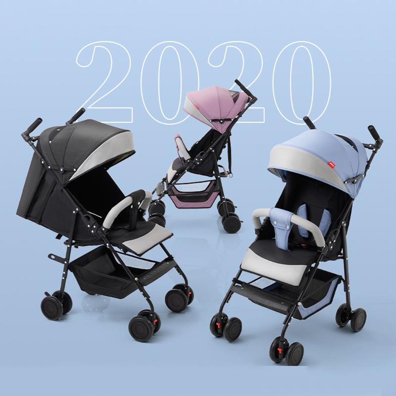 

Baby Stroller Can Sit and Lie Lightweight Perambulator High Landscape Folding Umbrella Car-3 Years Old Baby Hand Push Car