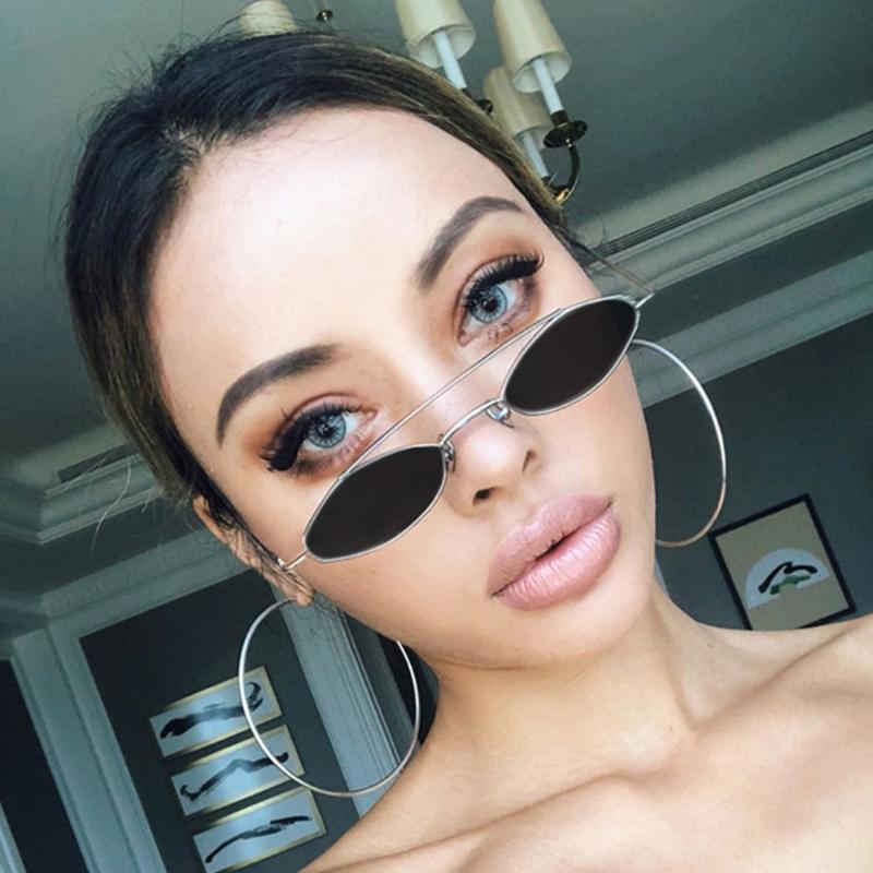 

Sunglasses WOENFEL Fashion Classic Sun Glasses Designer Women Men Square Small Metal Frame Travel Eyewear