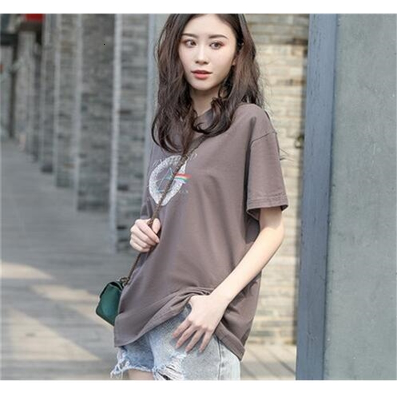 

Latest Fashion Women's t Shirt Summer Cotton Material O- Neck Tops Clothing Lq200f 7o24
