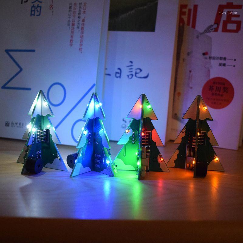 

3D Mini PCB Stereo Christmas Tree DIY Music Kit Circuit Electronic Christmas Decor1