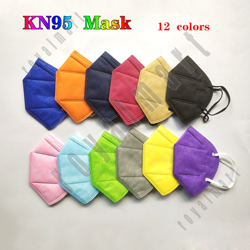 

KN95 Face Mask 5 Layers Color Breathable Masks With Individual Package