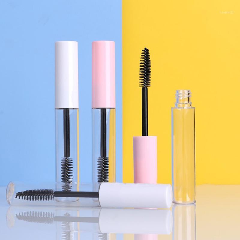 

5 Pieces 10ml Empty Mascara Tube Wand Eyelash Cream Container Bottle Sample Vials With Rubber Inserts Refillable Bottles1